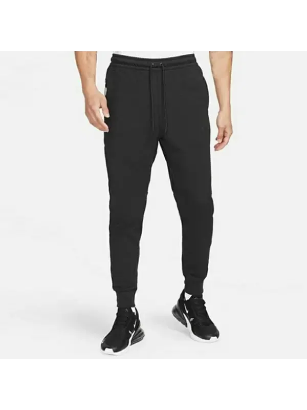 Штаны спортивные технологичные флисовые легкие Nike — изображение 2 из 3, черный/мульти