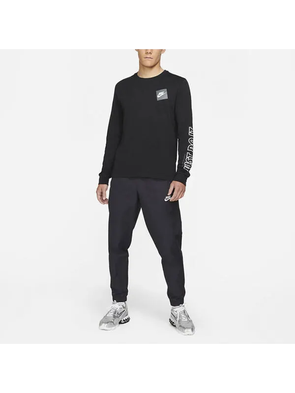 Брюки nsw spe wvn athleisure casual sports woven bundle feet long pants black Nike — изображение 3 из 4, черный
