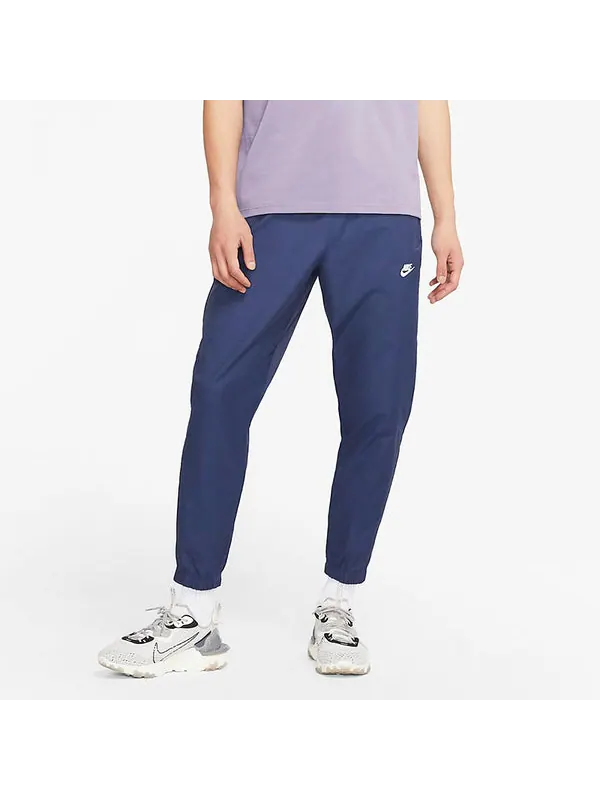 Брюки nsw spe wvn athleisure casual sports woven bundle feet long pants navy blue Nike — изображение 4 из 4, темно-синий