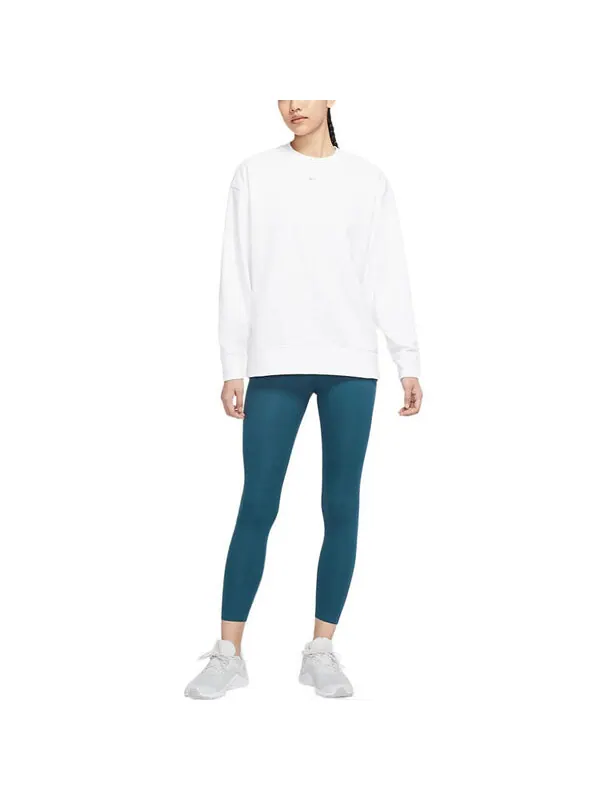 Свитер dri-fit training sports quick dry round neck pullover hoodie white Nike — изображение 3 из 3, белый