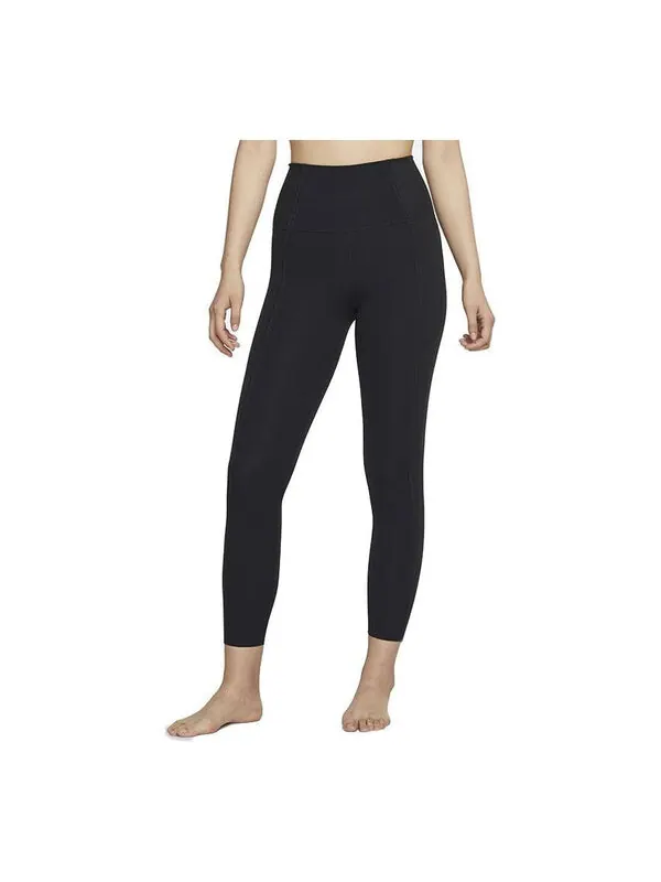 Брюки dri-fit infinalon 7/8 training sports quick dry high waist gym pants/trousers/joggers black Nike — изображение 1 из 2