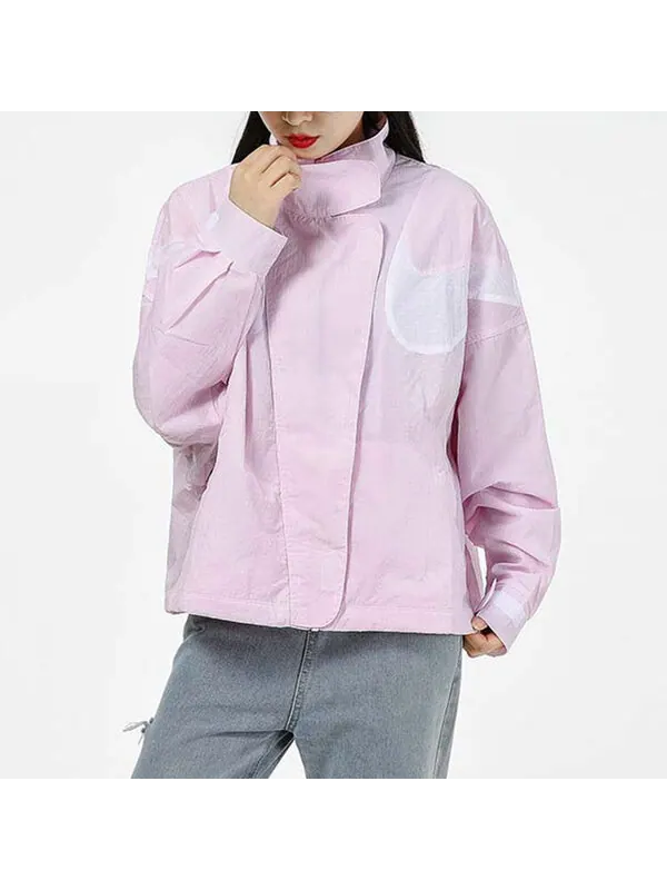 Куртка как w спортивная одежда rpl swsh wvn gx jkt куртка королевский Nike — изображение 4 из 4, розовый