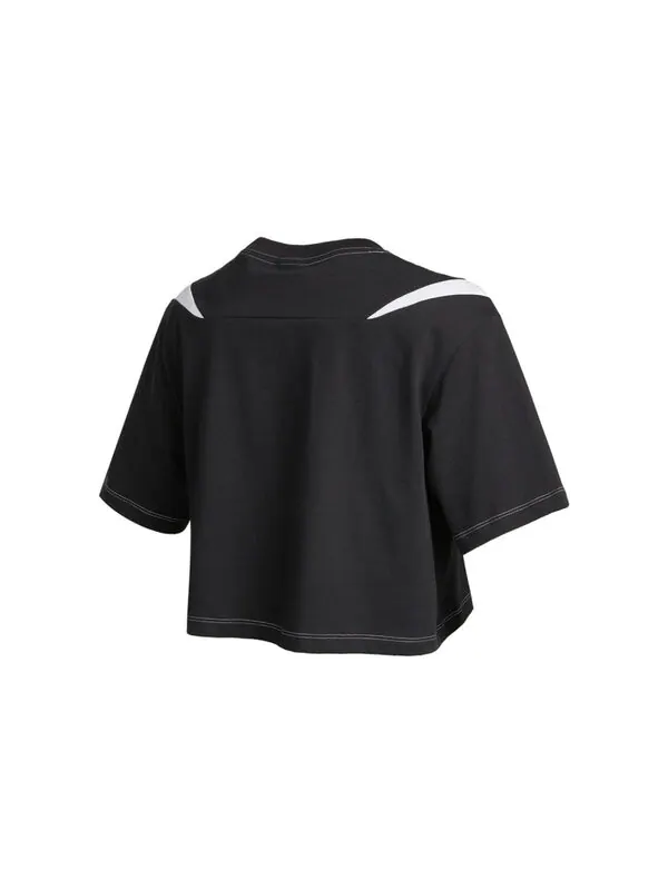 Футболка (WMNS) Nike AS W Nike Sportswear SWSH GX MOD CROP SS T Black — изображение 2 из 4, черный