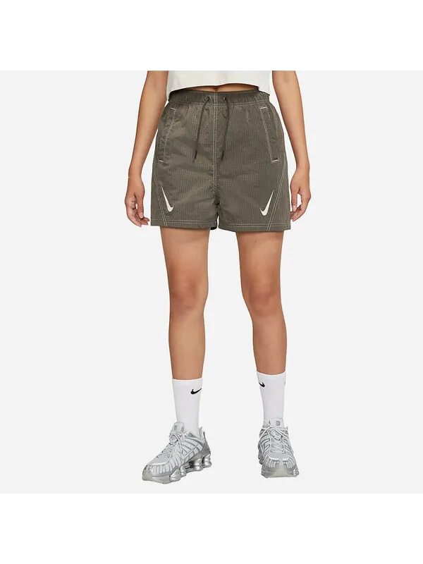Шорты как w спортивная одежда rpl swsh wvn gx hr sh ironstone Nike — изображение 4 из 4, коричневый