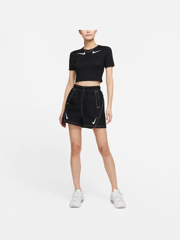 Шорты как w спортивная одежда rpl swsh wvn gx hr sh Nike — изображение 3 из 4, черный
