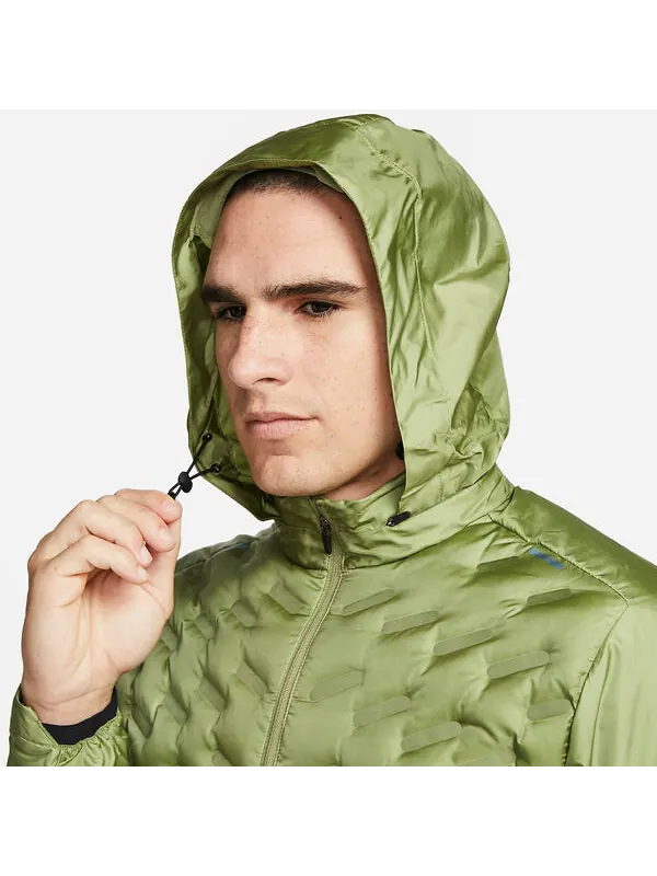 Куртка Nike Therma-Fit Adv Repel Down-Fill Running Jacket 'Green' — изображение 3 из 4, зеленый