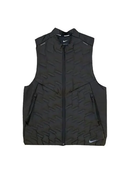 Жилет therma fit adv repel легкий водонепроницаемый беговой спортивный жилет Nike — изображение 1 из 4, черный