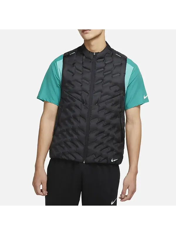 Жилет therma fit adv repel легкий водонепроницаемый беговой спортивный жилет Nike — изображение 3 из 4, черный