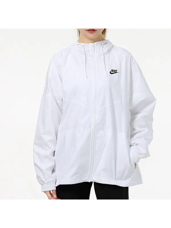 Куртка как w спортивная rpl wr essntl wvn jkt куртка белая Nike — изображение 3 из 4, белый