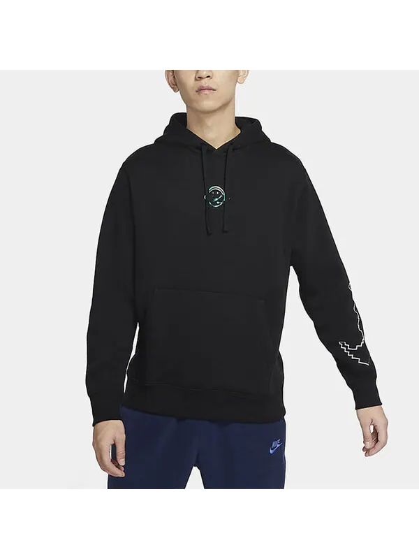 Толстовка Nike Sportswear Club Fleece Pullover Hoodie 'LOL Black' — изображение 4 из 4, черный