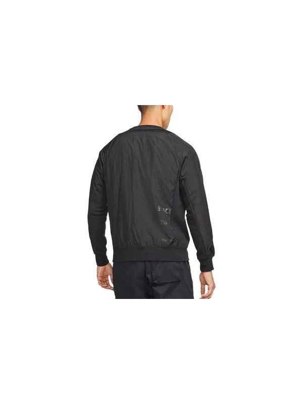 Толстовка Men's Nike Solid Color French Terry Breathable Round Neck Pullover Long Sleeves Black — изображение 2 из 4, мульти