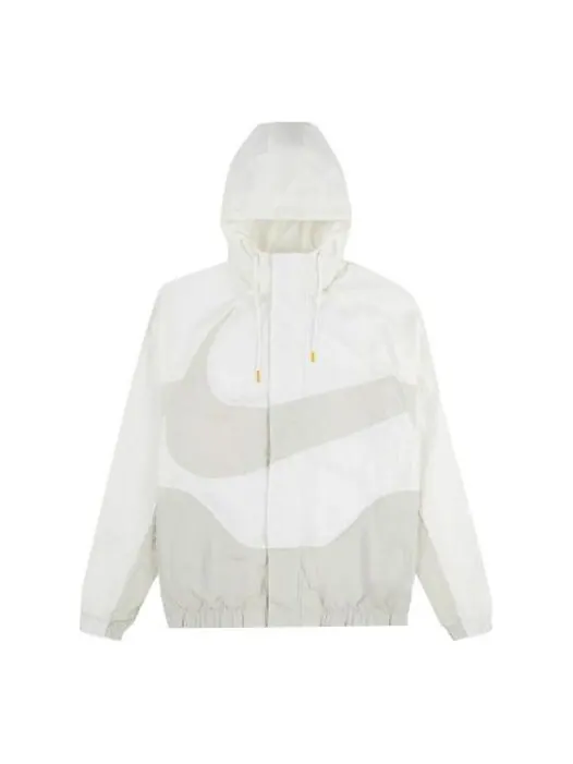 Куртка Nike Sportswear Swoosh Large Logo hooded Woven Jacket White — изображение 1 из 4, мульти