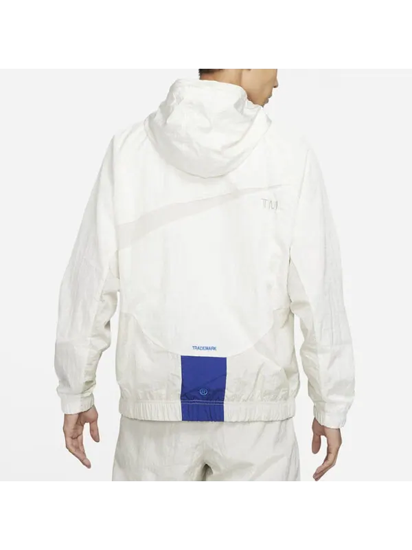 Куртка Nike Sportswear Swoosh Large Logo hooded Woven Jacket White — изображение 4 из 4, мульти