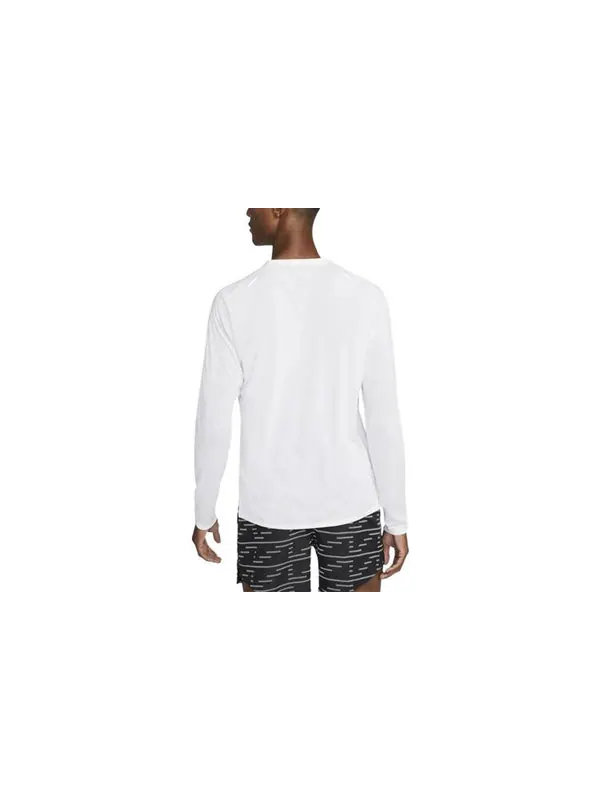 Футболка men's sports fitness training running casual long sleeves white t-shirt Nike — изображение 2 из 3, белый