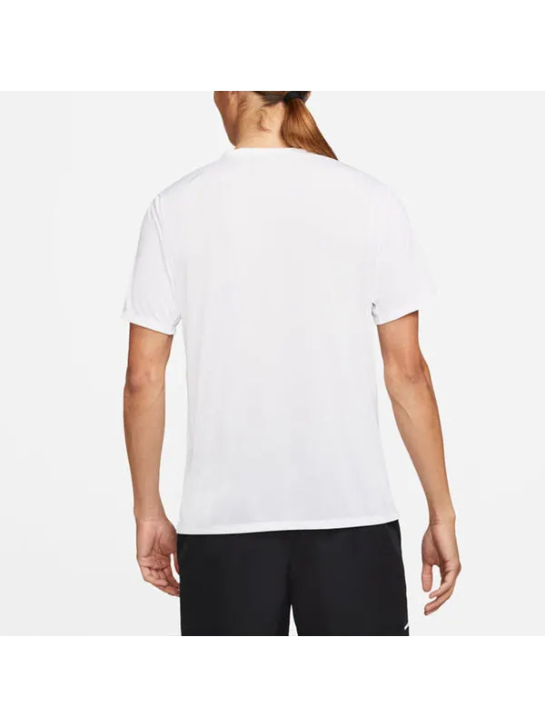 Футболка dri fit run division rise 365 однотонные с круглым вырезом и светоотражающими короткими рукавами Nike, белый
