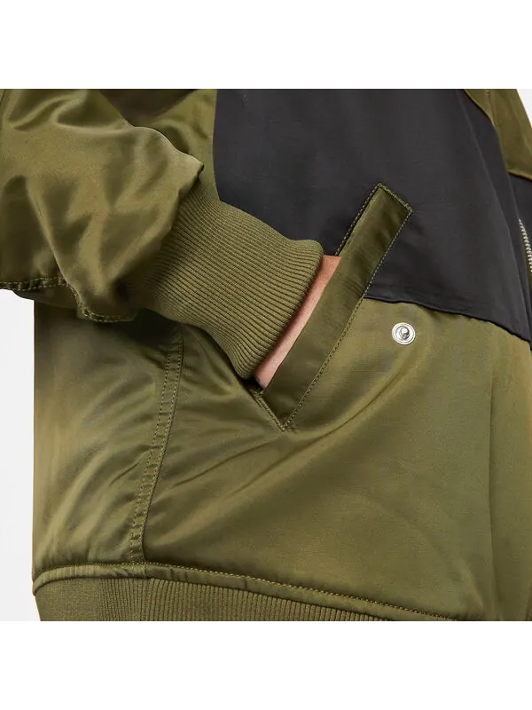 Куртка-бомбер двусторонняя Nike Swoosh Therma-Fit — изображение 2 из 3, зеленый