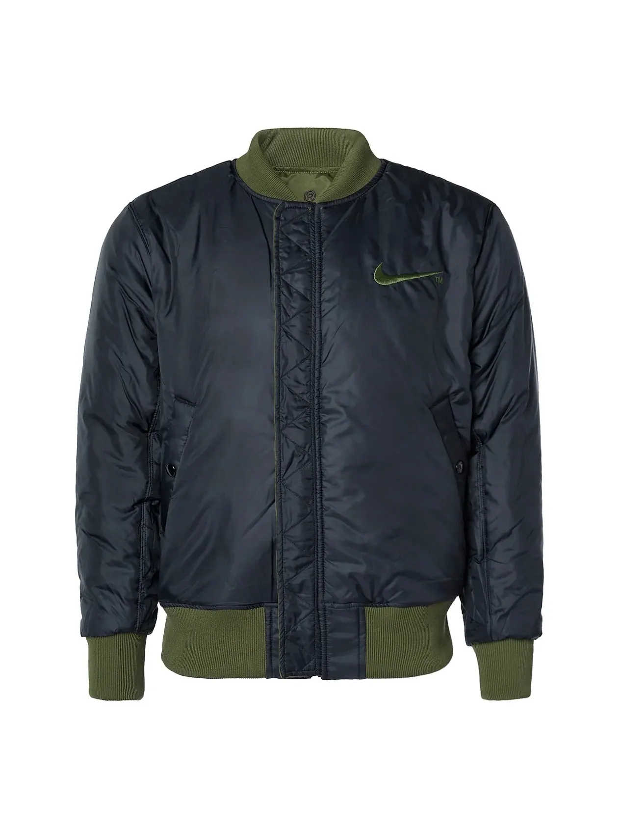 Куртка-бомбер двусторонняя Nike Swoosh Therma-Fit — изображение 3 из 3, зеленый