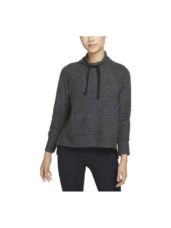 Свитер therma-fit cowl solid color casual sports long sleeves black hoodie Nike — изображение 1 из 3, мульти