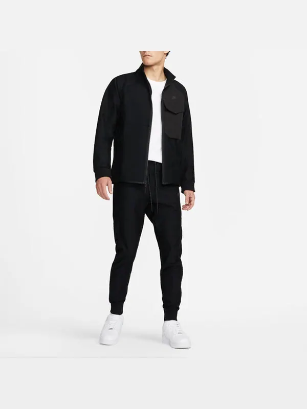 Куртка Men's Nike Sportswear Dri-FIT Tech Pack Moisture Conduction Quick Dry Logo Casual Jacket — изображение 3 из 3, черный