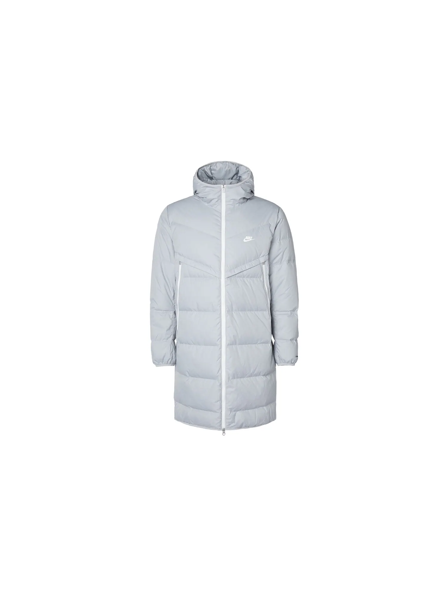 Куртка Nike Storm-Fit Hooded Down, светло-серая — изображение 2 из 3, светлый серый