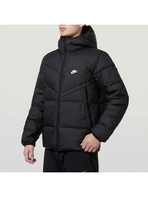 Куртка as sportswear sf windrunner hd jkt 'black' Nike — изображение 4 из 4, черный