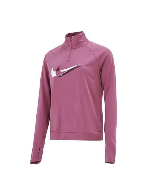 Футболка Dri Fit с полумолнией, быстросохнущие, светоотражающие, спортивные, с длинными рукавами, футболка Nike