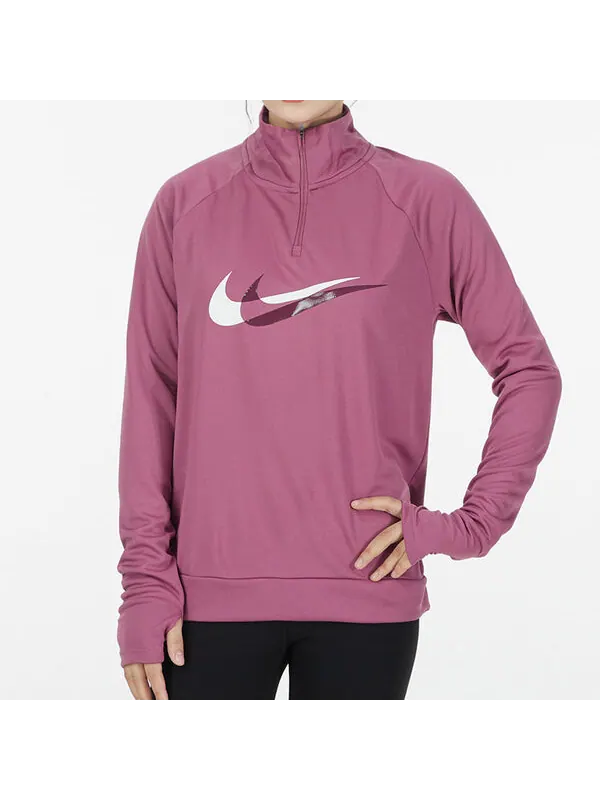 Футболка Dri Fit с полумолнией, быстросохнущие, светоотражающие, спортивные, с длинными рукавами, футболка Nike