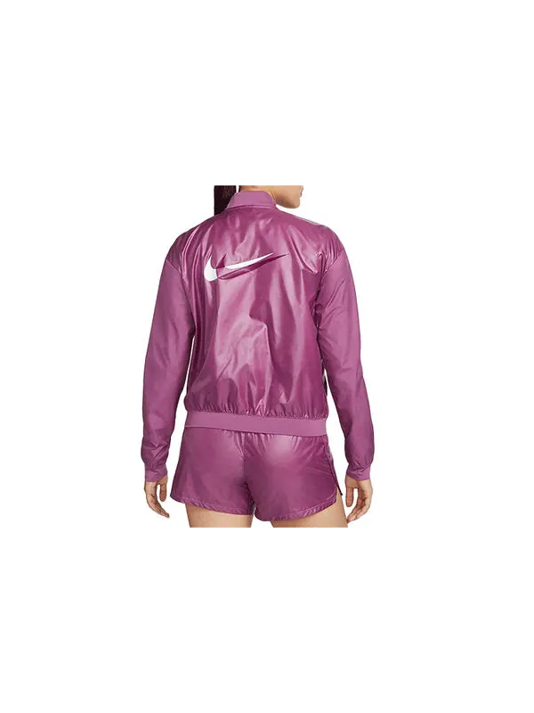 Куртка повседневная короткая тканая куртка фиолетовая Nike — изображение 2 из 4, фиолетовый