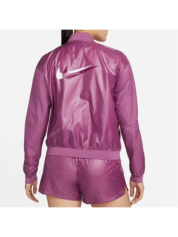 Куртка повседневная короткая тканая куртка фиолетовая Nike — изображение 4 из 4, фиолетовый