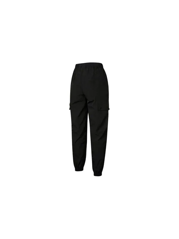 Спортивные штаны (WMNS) Air Jordan Essentials Pocket Woven Label Logo Drawstring Bundle Feet Sports — изображение 2 из 4