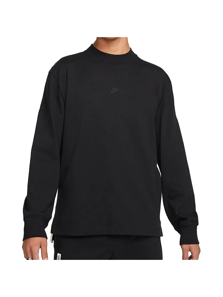 Футболка Nike Logo Pattern Loose Round Neck Long Sleeves Couple Style Black — изображение 4 из 5, черный