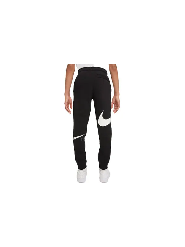 Брюки large logo printing knit sports pants/trousers/joggers boy black Nike — изображение 2 из 3, черный