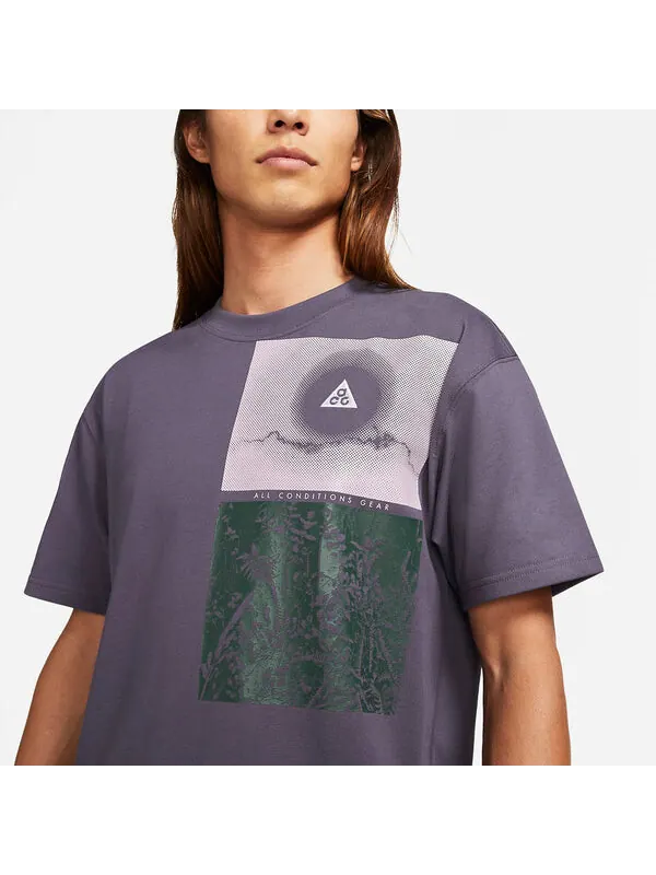 Футболка acg nature tee Nike — изображение 2 из 4, фиолетовый