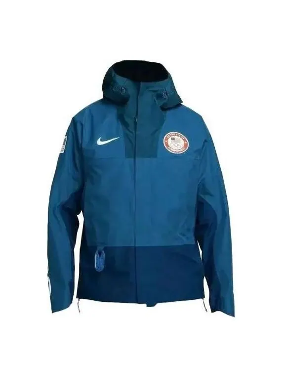 Куртка Nike ACG Goretex USA Olympic Chain Of Craters Jacket 'Blue' — изображение 1 из 4, синий/мульти