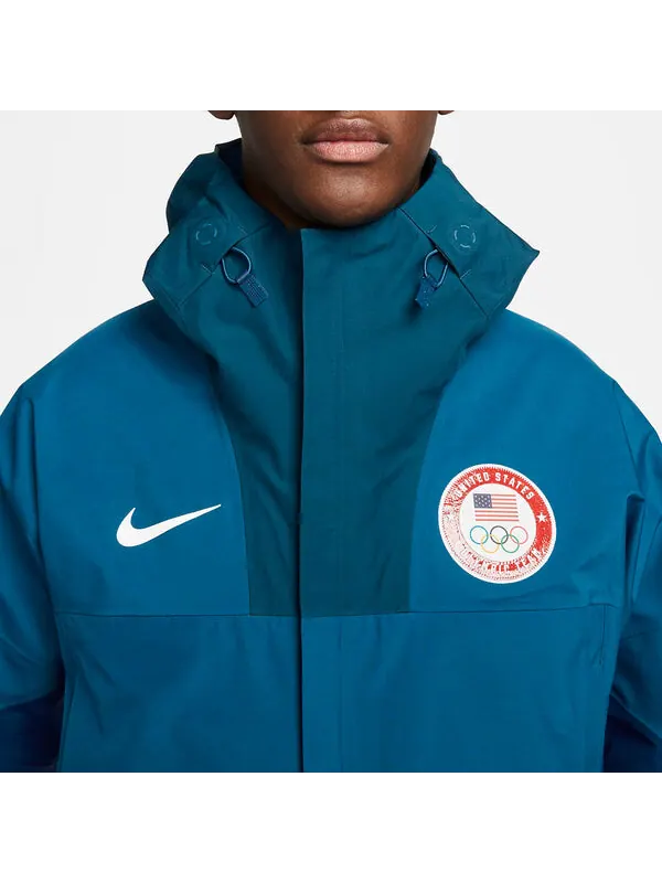 Куртка Nike ACG Goretex USA Olympic Chain Of Craters Jacket 'Blue' — изображение 2 из 4, синий/мульти