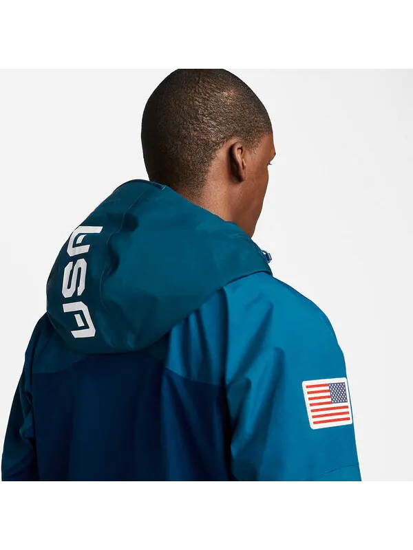 Куртка Nike ACG Goretex USA Olympic Chain Of Craters Jacket 'Blue' — изображение 3 из 4, синий/мульти