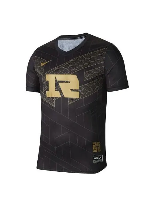 Футболка men's x lpl crossover rng league of legends pro league teams quick dry short sleeve gold t-shirt Nike, золото