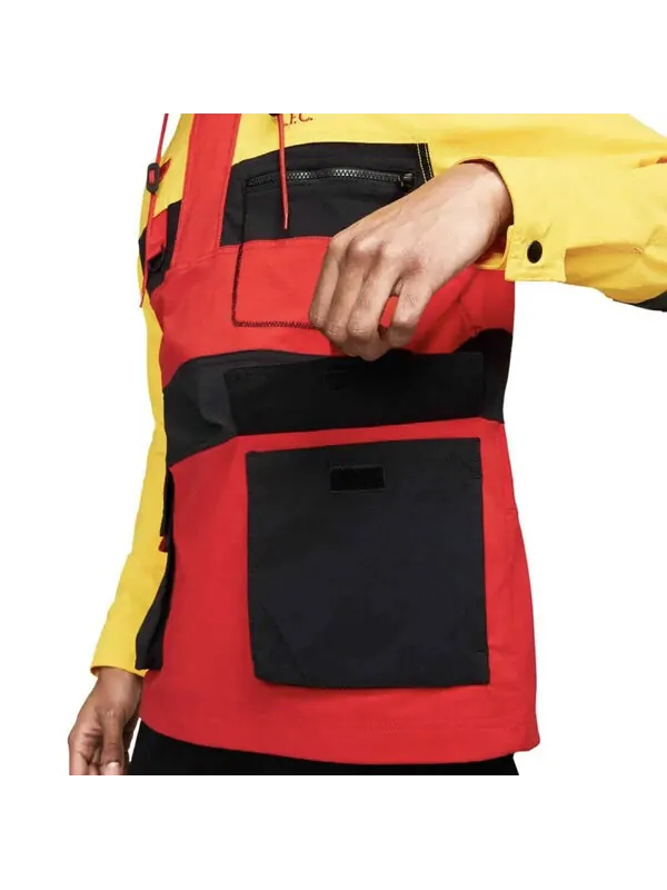 Куртка Nike Logo 'Yellow Rush Red Black' — изображение 2 из 4, желтый/красный/черный