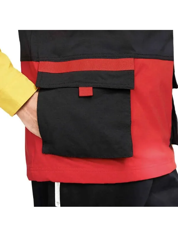 Куртка Nike Logo 'Yellow Rush Red Black' — изображение 3 из 4, желтый/красный/черный