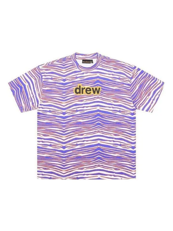 Футболка secret t-shirt 'amethyst zebra' Drew House — изображение 1 из 2, фиолетовый