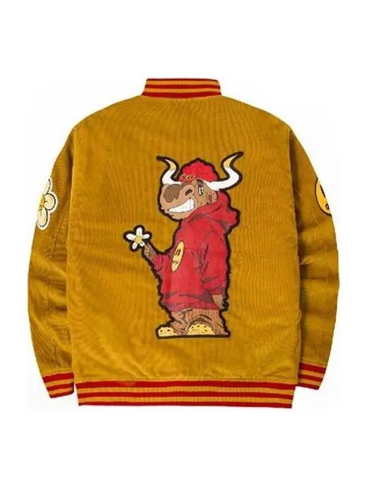 Куртка corduroy varsity jacket 'brown' Drew House — изображение 2 из 2, коричневый