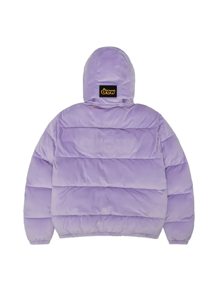 Куртка Drew House Plush Hooded Puffer Jacket 'Lavender' — изображение 2 из 2, фиолетовый
