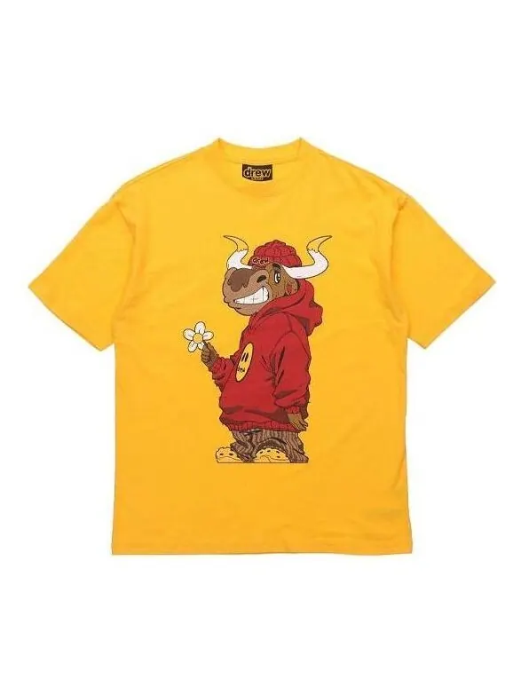 Футболка drew bull t-shirt 'yellow' Drew House — изображение 1 из 2, желтый