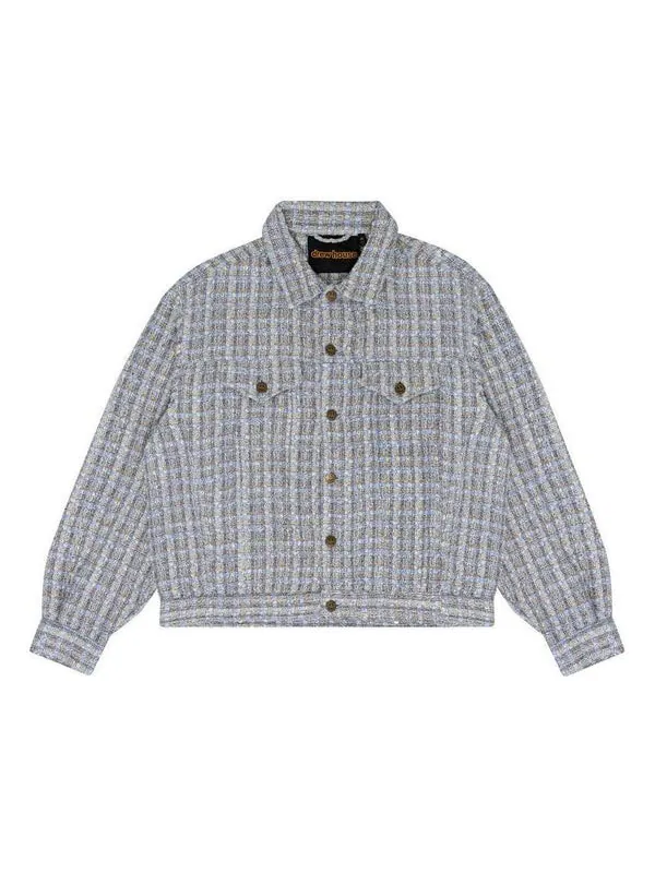 Куртка boucle mascot oversized trucker jacket 'grey blue' Drew House — изображение 1 из 4, серый синий
