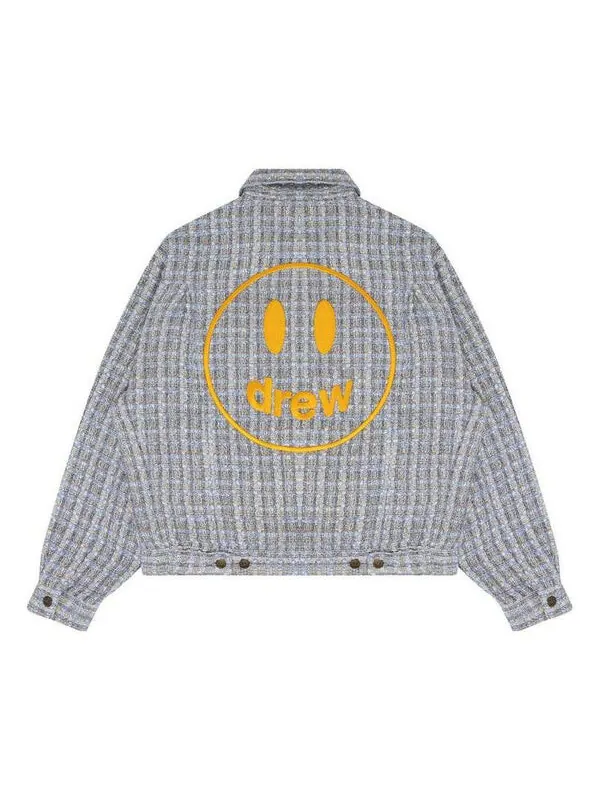 Куртка boucle mascot oversized trucker jacket 'grey blue' Drew House — изображение 2 из 4, серый синий