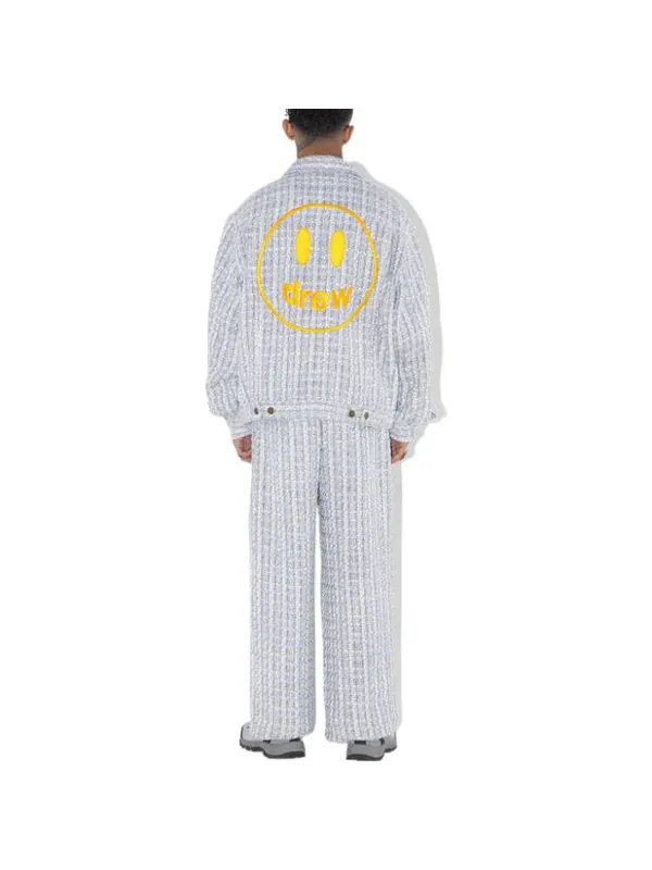 Куртка boucle mascot oversized trucker jacket 'grey blue' Drew House — изображение 4 из 4, серый синий