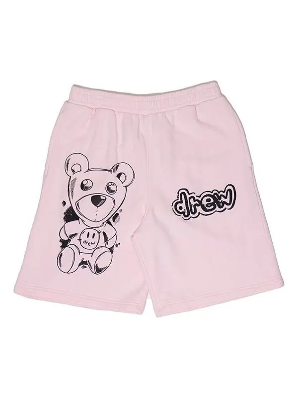 Шорты theodore sketch sweat shorts 'pale pink' Drew House — изображение 1 из 2, розовый