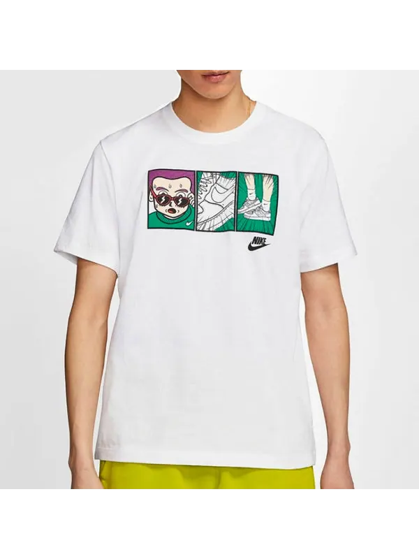 Футболка sportswear nsw af1 anime printing sports short sleeve white Nike — изображение 3 из 4, белый