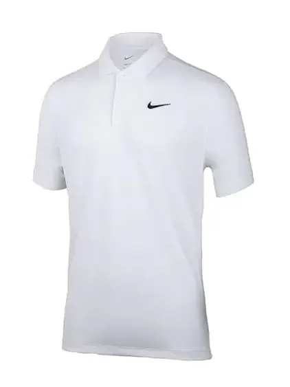 Рубашка NikeCourt Dri-FIT Tennis Polo Shirt 'White' — изображение 1 из 4, белый/черный