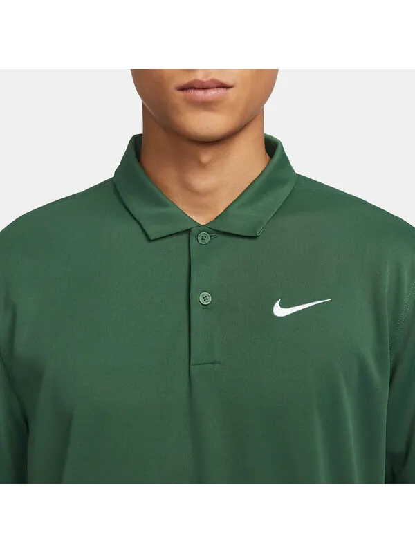 Футболка NikeCourt Dri-FIT Tennis Polo 'Green' — изображение 2 из 3, зеленый